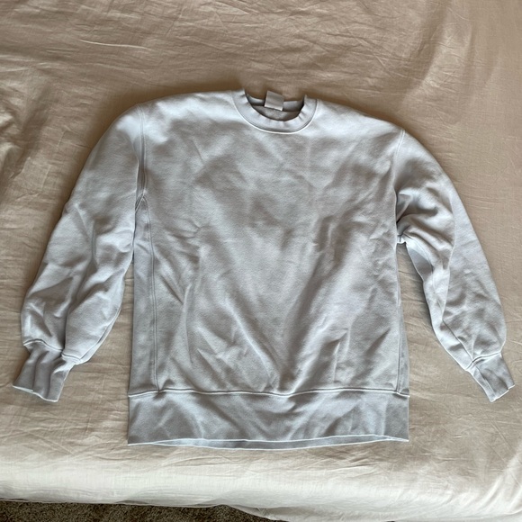 TNA Cozy Fleece Boyfriend Crew Sweatshirt Aritzia - Picture 6 of 8